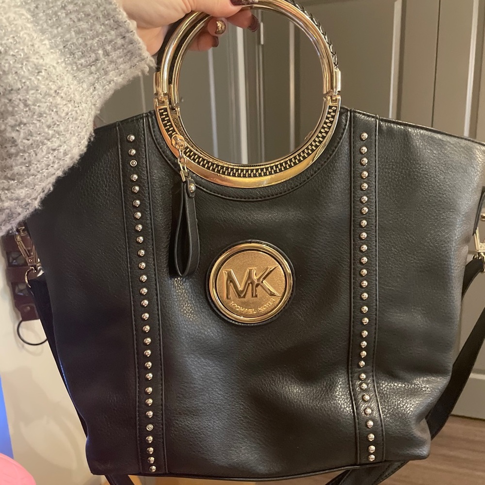 Black & Gold Michael Kors Purse